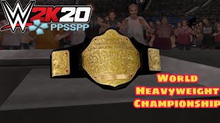 World Heavyweight Championship Belt PPSSPP HD Texture for Gamernafz WWE 2k20