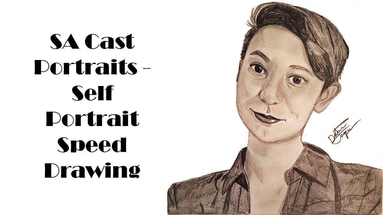Sa Cast Portraits Self Portrait Speed Drawing Youtube