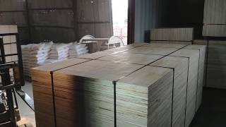 16 mm  thick packing plywood of HG is being loaded onto a container - WhatsApp: +84 9656 09 153