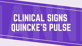 Quincke's Pulse: A Key Clinical Sign of Severe Aortic Valve Insufficiency