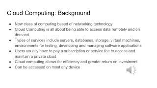 INFS Grid Computing Vs Cloud Computing
