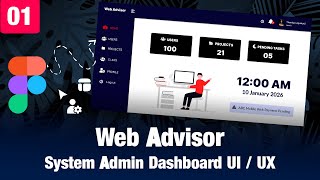 PHP Client Management System Sinhala | Admin Dashboard Figma Design | EPI 01 | Web Advisor