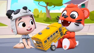 Wheels On The Bus | Delivery Truck | Kart Racing | Fire Truck #appMink Kids Song & Nursery Rhymes