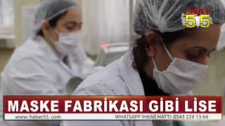 SAMSUN'DA BİR LİSE MAKİNA ALIP MASKE SERİ ÜRETİMİNE GEÇTİ