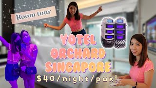 🏨 [ROOM TOUR] YOTEL SINGAPORE ORCHARD PREMIUM QUEEN CABIN S$40/night/pax! So affordable!