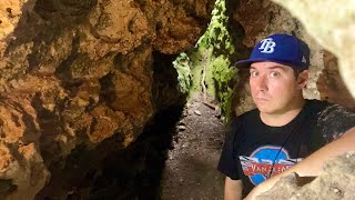 Florida CAVE Exploring Hidden In The Woods - A Dangerous Hike ALONE