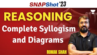 SNAPShot 2023 | Reasoning | Complete Syllogism and Diagrams | Ronak Shah