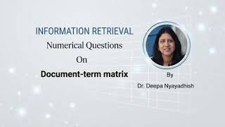 Numericals on document-term matrix