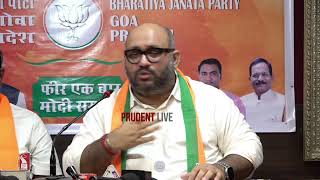 Press Conference | Mla Sankalp Amonkar \u0026 Giriraj Pai Vernekar | Live | Prudent Network | 120624