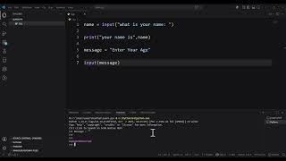 Learn Python: Input Function #9
