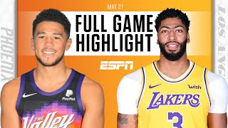 Phoenix Suns at Los Angeles Lakers | Full Game Highlights