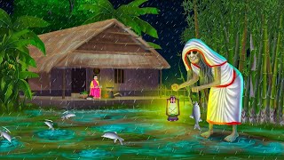 বর্ষার সন্ধ্যায় নিশি অতিথি | Bhuter Cartoon | NISHI | Bengali Horror Stories | Notun Bangla Golpo