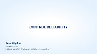 Schmersal on Machine Safety: Control Reliability