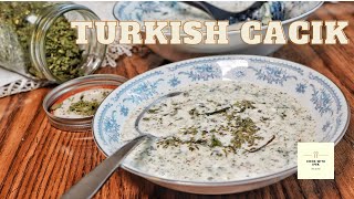 Turkish Cacik - Yogurt With Cucumber \u0026 Herbs