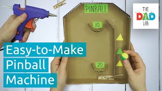 How to Make a Simple Pinball Machine with Cardboard for Kids