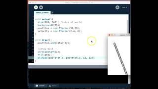 PVector Bouncing Ball