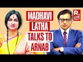 Madhavi Latha Speaks To Arnab On Controversies and Challenging Asaduddin Owaisi In Hyderabad
