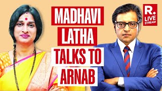 Madhavi Latha Speaks To Arnab On Controversies and Challenging Asaduddin Owaisi In Hyderabad