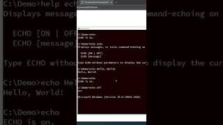 Windows: The ‘ECHO’ command is very simple to learn it in a batch script, watch the full video