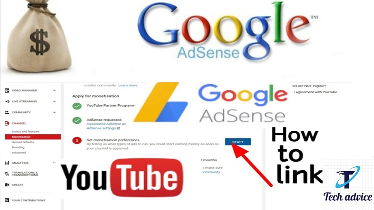 How To Create Google Adsense Account For Youtube Channel Youtube