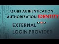 Part  3. ASP.NET Authentication and Authorization | Identity: External Login Provider