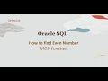 Oracle SQL MOD Function
