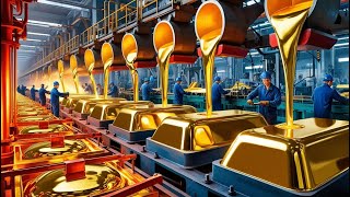 Comment de milliers de lingots d'or (gold bars) sont produits dans l'usine