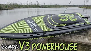 All Stock Maiden Run 8s Proboat V3 SonicWake 36 RTR Self-Righting Deep-Vee Rc Boat
