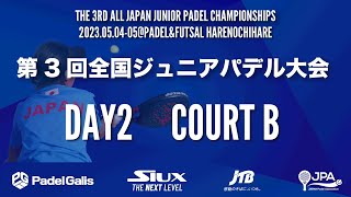 【第三回全国ジュニアパデル大会】Day 2 Bコート