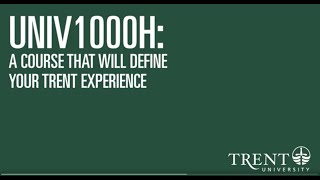 UNIV 1000H: Academic Foundations for Success