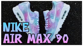 【AIR MAX 90】NIKEのスニーカーをユニコーンカラーで可愛くペイント！SneakerPaint,SneakerCostom,Japan,Kawaii