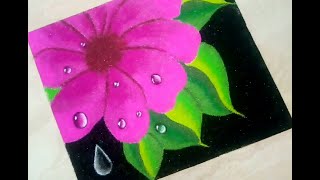 3d rangoli | water drop rangoli | flower rangoli | poster rangoli design | पोस्टर रंगोली डिज़ाइन