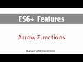 Arrow Functions In JavaScript | ES6 Features | JavaScript Tutorial | In Hindi