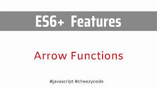 Arrow Functions In JavaScript | ES6 Features | JavaScript Tutorial | In Hindi
