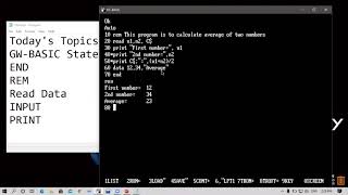 GW-BASIC statements | Random lecture Recording