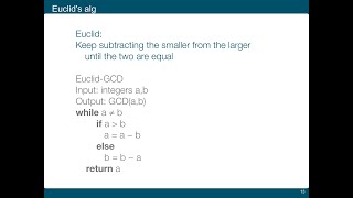 Pseudocode, Euclid's alg (Basic Logistics Algorithms, Linkoping U)