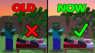 playing minecraft: OLD vs NOW