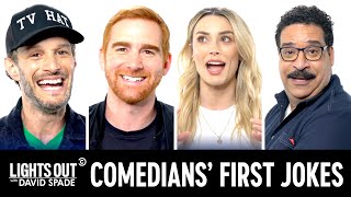 Comedians Reveal Their First Jokes (feat. Josh Wolf and More) - Lights Out with David Spade