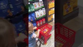 Hoje o dia começou com compras no supermercado com mamãe e papai. 🛍️.     #bebêsfofos