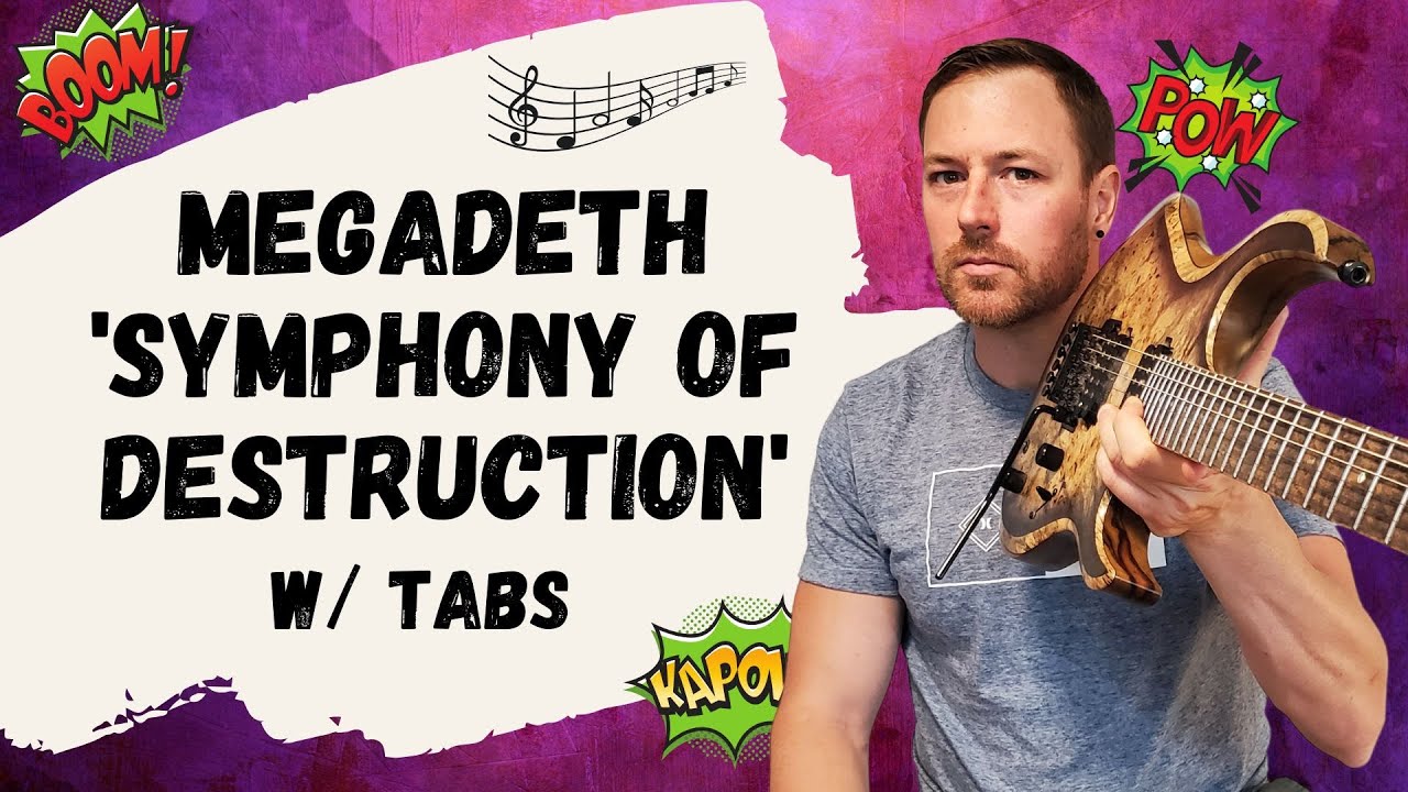 Megadeth Symphony Of Destruction Guitar Lesson + Tutorial - YouTube