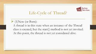 JAVA Multithreading Part-1 | Life cycle of thread | JAVA Tutorials |