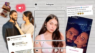 Ranveer Singh is a SIMP for Deepika Padukone :((( | Reacting to Instagram PDA