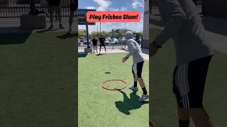 Play Frisbee Slam! Can Jam Like Game! Using Hula Hoops! #physicaleducation #adaptedpe