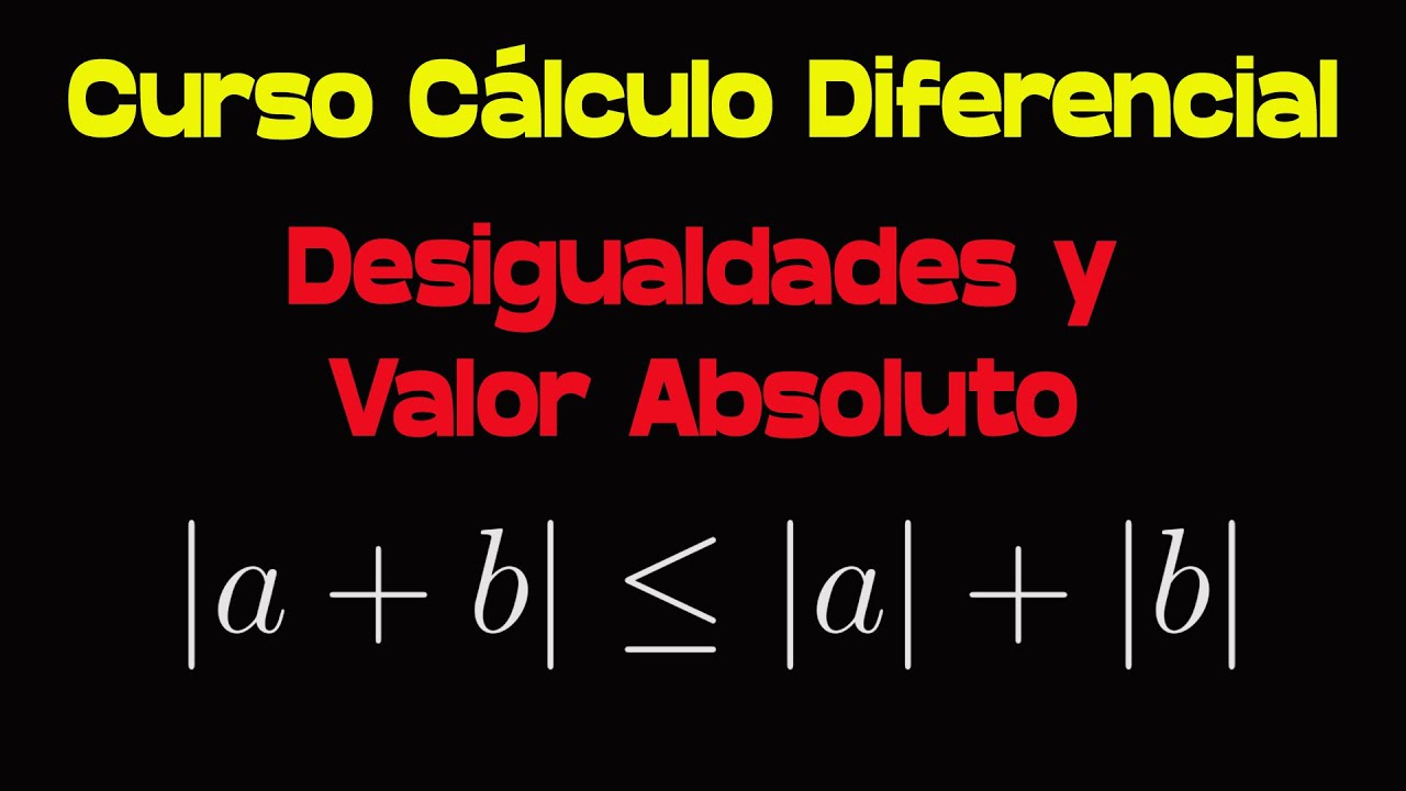 Valor Absoluto Y Demostración De Desigualdades Curso De Cálculo ...