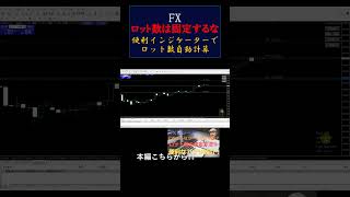 ロット数を自動で計算してくれるインジケーター #fx初心者#fx