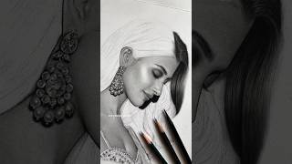 Step-by-Step Realistic Hair Drawing in Charcoal and Graphite✍️#pencilsketch #pencilportrait #artwork