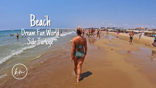 Beach in Dream Fun World Side Kumkoy Turkiye