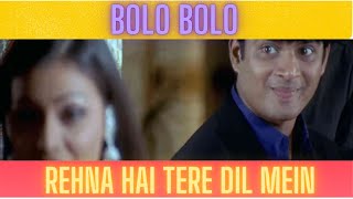 Bolo Bolo Song | Rehnaa Hai Terre Dil Mein | R Madhavan | Dia Mirza | Saif Ali Khan | RHTDM