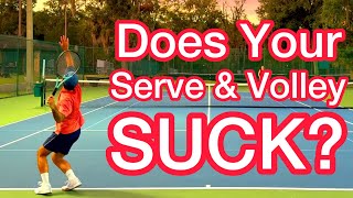 Here’s Why You STINK at Serving and Volleying (Tennis Footwork Explained)