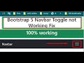 Fixing Bootstrap 5 Navbar Toggle Not Working Issue
